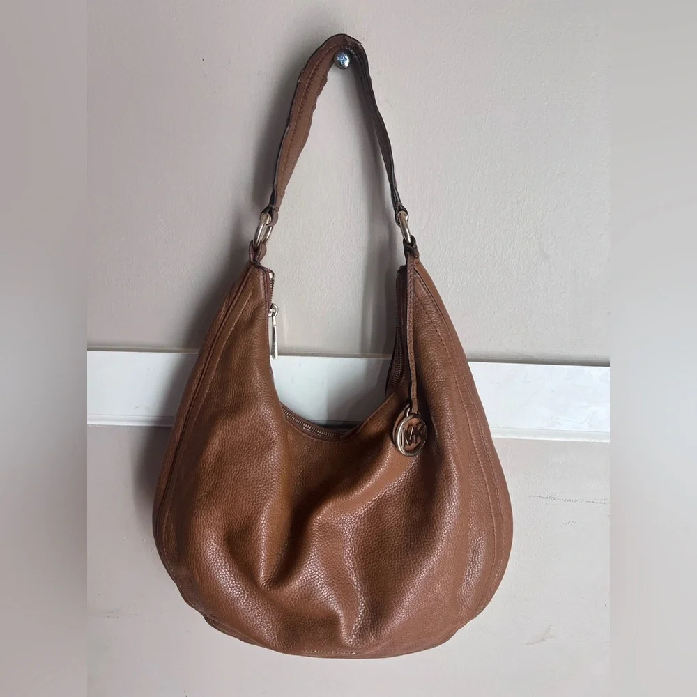 Brown Leather Hobo Bag